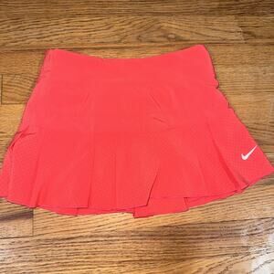 Nike Girls Victory Breathe Skort Ember Glow Sz Small Tennis Golf Performance
